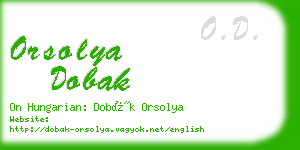 orsolya dobak business card